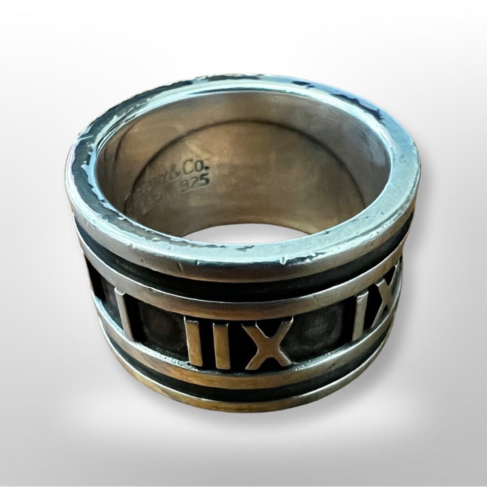 Tiffany and Co. Thick Atlas Band Ring Size 6 - Picture 9 of 10